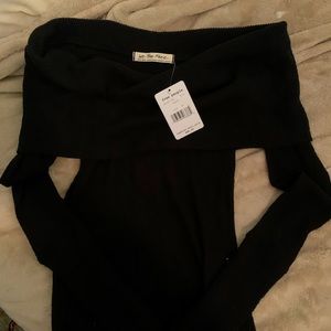 Free People Snowbunny off-the-shoulder knit top